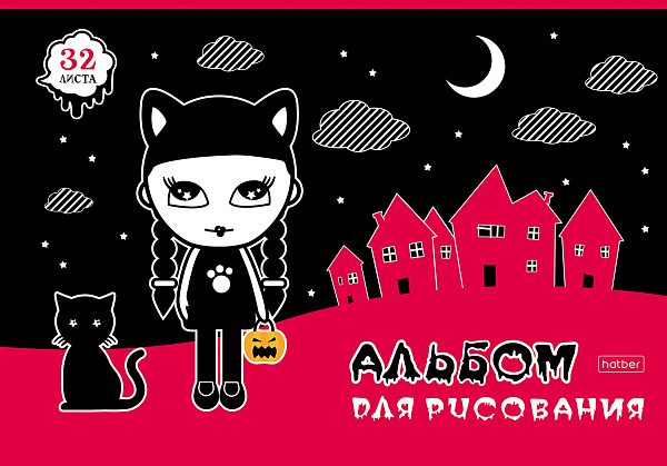 Альбом для рисования 32 листа "Алиса"  выб лак