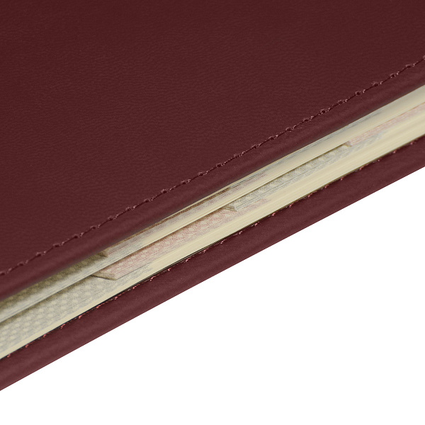 Ежедневник недат. А5 с индексами "VELVET INDEX" (БОРДОВЫЙ)