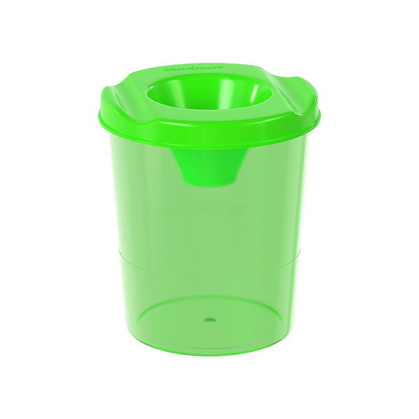 Стакан непроливайка ErichKrause Neon, зеленый, тонированный