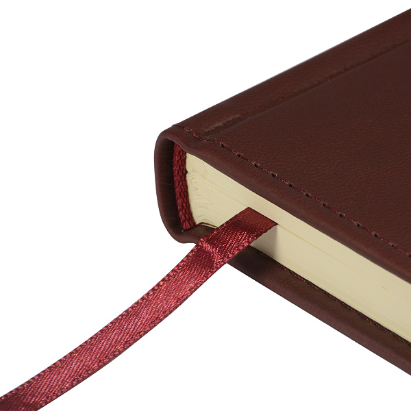 Ежедневник недат. А5 с индексами "VELVET INDEX" (БОРДОВЫЙ)