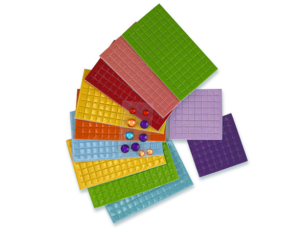 Самокл. мерцающая мозаика из мягк. пласт. А3 "Дракончики"