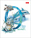 Тетрадь 96 листов в клетку "Из жизни дикой природы" 65г/кв.м на скобе мат.ламин. 