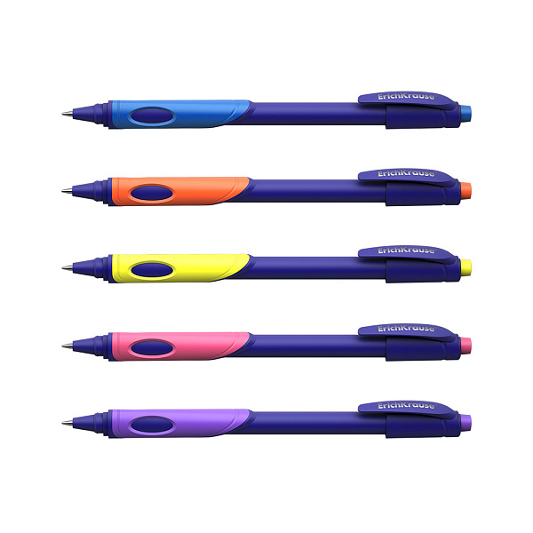 Ручка шариковая  ErichKrause® ErgoLine ® Kids, Ultra Glide Technology СИНЯЯ в пакете