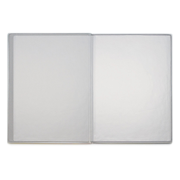 Папка адресная А4 "Свидетельство" тиснение фольгой, 160*229, ПВХ, светло-голубой