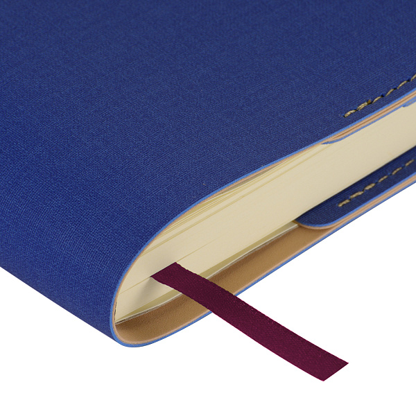 Ежедневник недат. А5 "SORRENTO" (ЯРКО СИНИЙ)