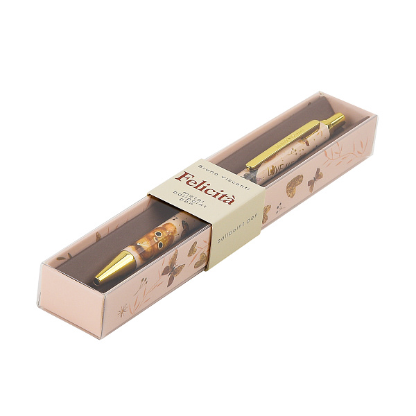 Ручка шариковая "LOVE ME" 0,7 ММ, СИНЯЯ, МЕТАЛЛИЧЕСКАЯ, В ПОДАРОЧНОЙ УПАКОВКЕ