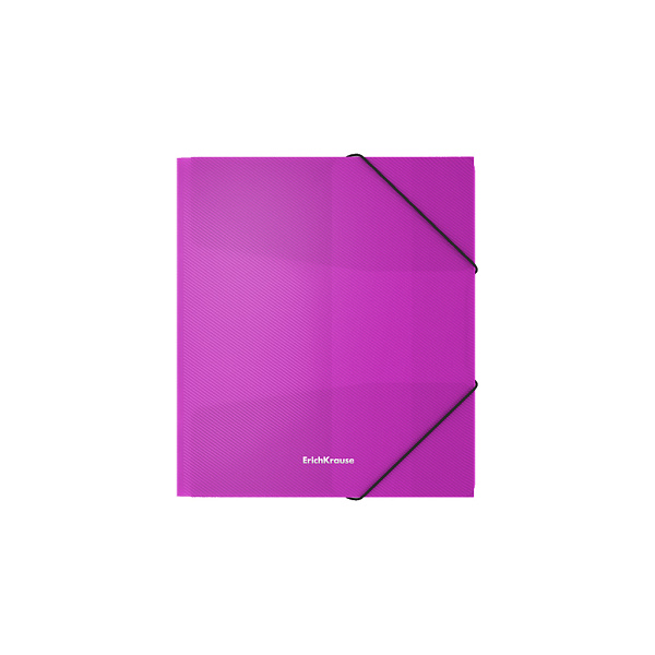 Папка для тетрадей на резинках пластиковая  ErichKrause® Diagonal Vivid, A5+, ассорти (в пакете по 4 шт.)