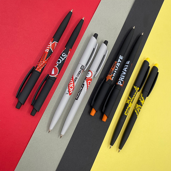 Ручка шариковая 0,5 мм "HappyClick. Keep away.Private" СИНЯЯ 