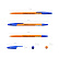 Набор из 8 ручек шариковых ErichKrause R-301 Stick Orange 0.7, СИНЯЯ (в пакете)