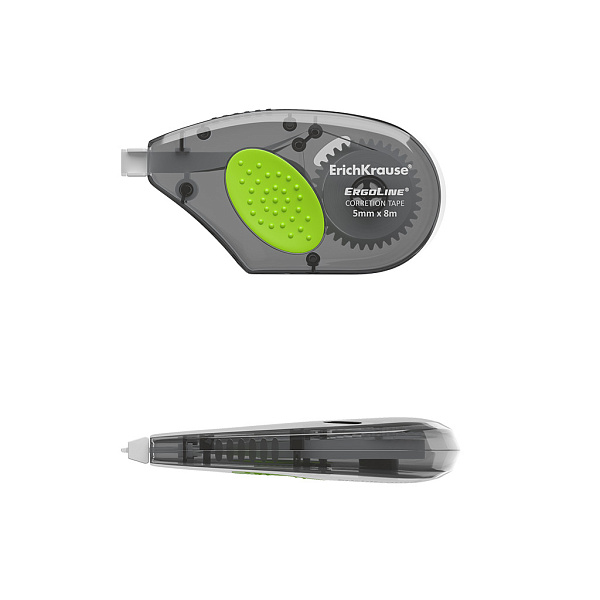 Корректир. лента 5мм х 8м ErichKrause® ErgoLine® с резиновой вставкой, 