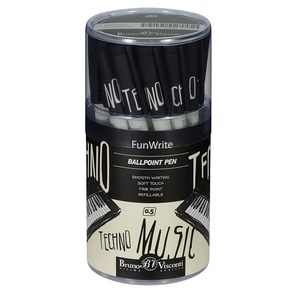 Ручка шариковая 0,5 мм "FunWrite. Музыка. Клавишные" СИНЯЯ