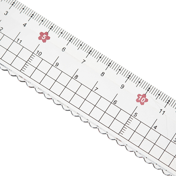 Набор чертежный M&G Sakura Rain (линейка, транспортир, 2 треугольника)