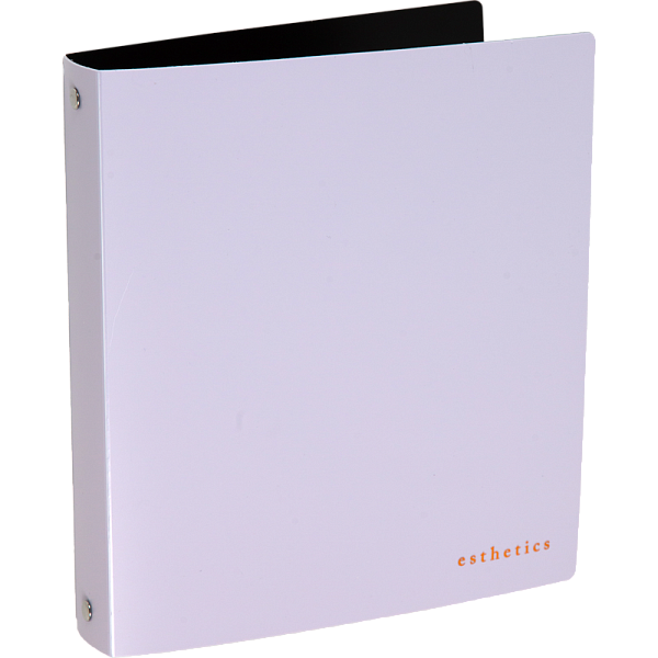 Папка 4 кольца "deVENTE. Esthetics" A5 (200x225x35 мм) Ø 30 мм, полипропилен 1000 мкм, лавандово-пепельная, фактура "soft-touch" для бумажных блоков и вкладышей, внутренний карман 160 мкм, индивидуальная упаковка, 