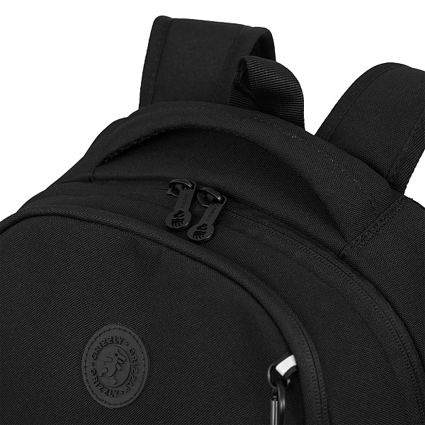 Рюкзак школьный с картхолдером на держателе (/1 черный - фосфорный)