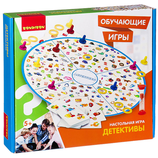 Обучающие игры Bondibon «ДЕТЕКТИВЫ», BOX 32x5x29.5 см