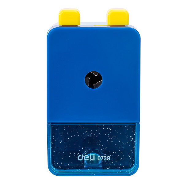 Точилка д/каранд. механическая Deli  1 отв. 8мм пластик ассорти