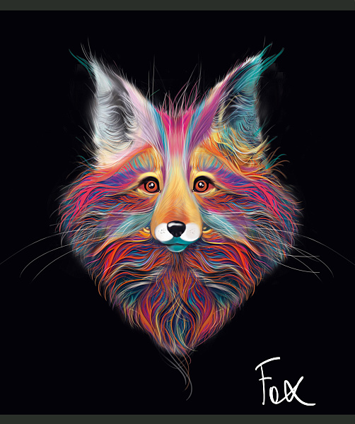 Тетрадь 48 л. кл. "Фокс" Премиум Фольга+4+0+СофтТач (микс)