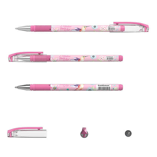 Ручка шариковая ErichKrause ColorTouch® Colibri, цвет чернил синий (в тубусе по 24 шт.)