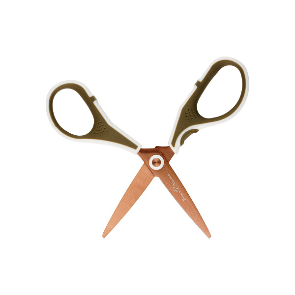 Ножницы 130 мм С ЗОЛОТЫМИ ЛЕЗВИЯМИ "Love me.Милый котик" (эргономичные ручки)