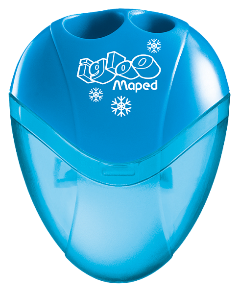 Точилка 2 отв. Maped I-GLOO, с полупрозрачн.контейнером, дисплей 