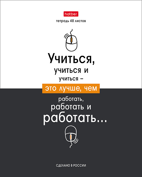 Тетрадь 48 л. кл. "Люблю школу" 65г/кв.м 10 дизайнов в коробе 