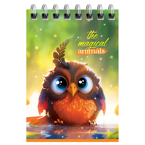 Блокнот А7, 40 листов на гребне, BG "Забавные питомцы", мягкая обложка мелованный картон, 60 г/кв.м