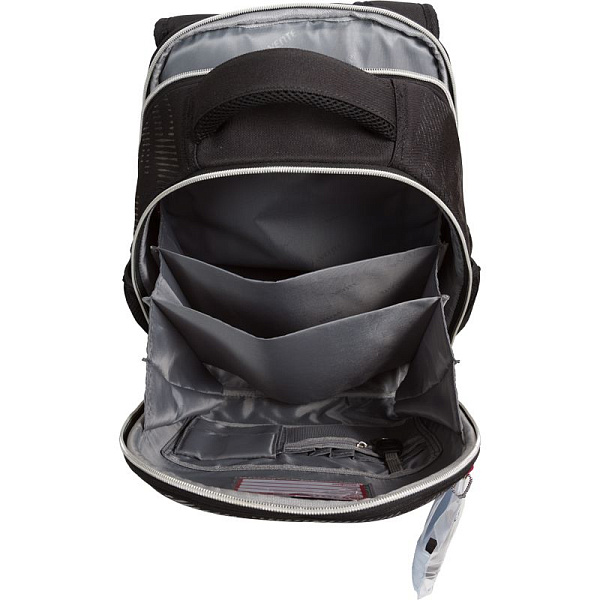 Рюкзак школьный "deVENTE. Junior. Gamer" жесткий 35x27x13 см (14 л) вес 800 г, 1 отделение на молнии с разделителями для учебников, с органайзером, 1 отделение для формата A4, 2 боковых кармана сеточкой на резинке, эргономичная формоустойчивая спинка