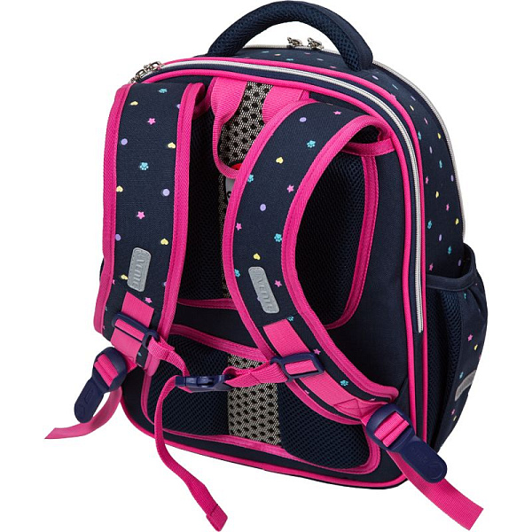 Рюкзак школьный "deVENTE. Junior. Corgi" жесткий 35x27x13 см (14 л) вес 800 г, 1 отд.на молнии,формоустойчивая спинка с двойной вентиляцией