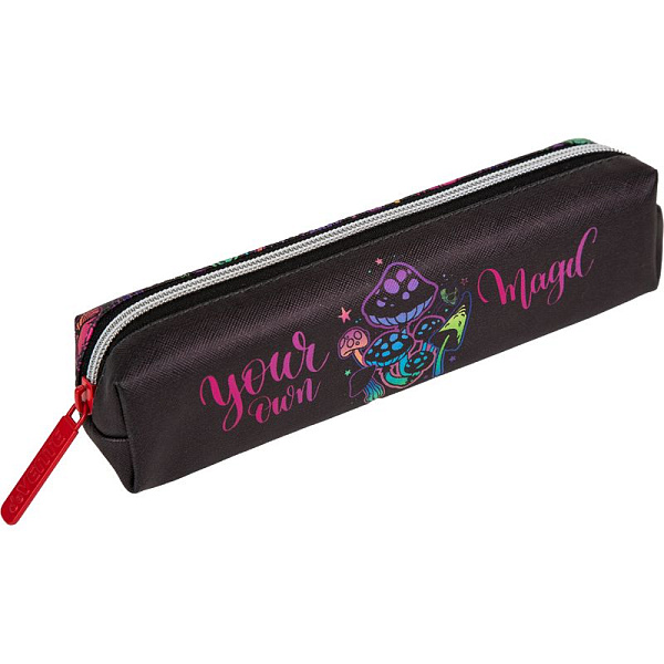 Пенал "deVENTE. Magic Mushroom" 21x4x4 см, прямоугольный для 40 пр. на молнии, искусственная кожа до -40C с антивандальной фактурой, с подкладом