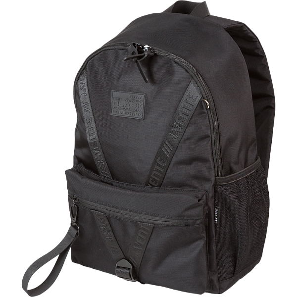 Рюкзак "deVENTE. TOTAL BLACK" подростковый 44x31x20 см (19 л) 650 г, плотный износостойкий полиэстер с водоотталкивающей пропиткой, 1 отделение на молнии с уплотненным отделением для ноутбука до 15 дюймов и книг, 1 передний карман на молнии, 2 боковы