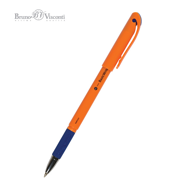 Ручка шариковая 0,5 мм Bruno Visconti "BasicWrite.Summer" СИНЯЯ