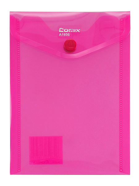 Папка-конверт на кн. А6 COMIX красная 