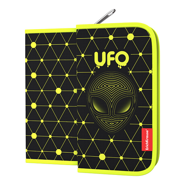 Пенал 1секц. ErichKrause 110x205x25мм UFO без наполнения 