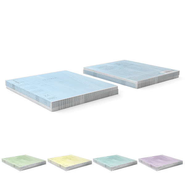 Тетрадь 24 листа в клетку пластиковая обложка ErichKrause Классика CoverPrо glossy, А5+, на скобе MIX-PACK