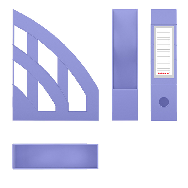 Лоток вертикальный ErichKrause® Office, Pastel, 75мм, фиолетовый