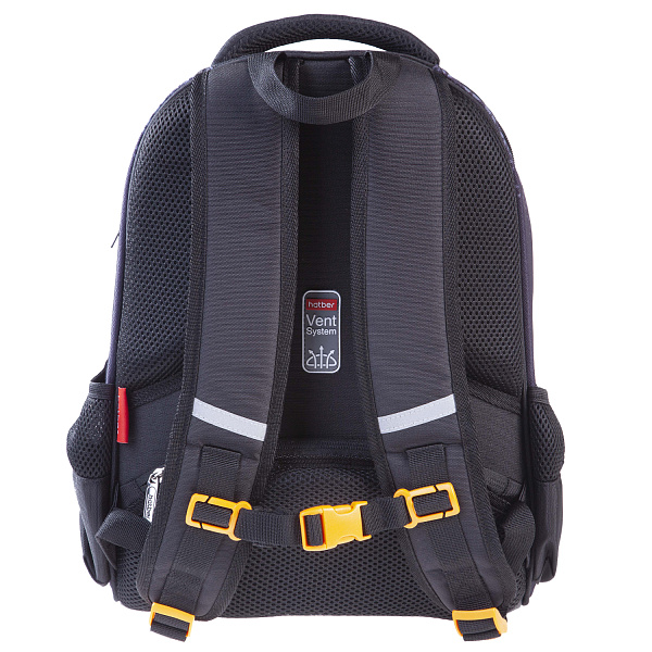 Рюкзак Hatber ERGONOMIC light-СкейтБорд- 38Х29Х15см EVA материал нагрудная стяжка светоотраж. 2 отделения 2 кармана и 1 потайной на спинке