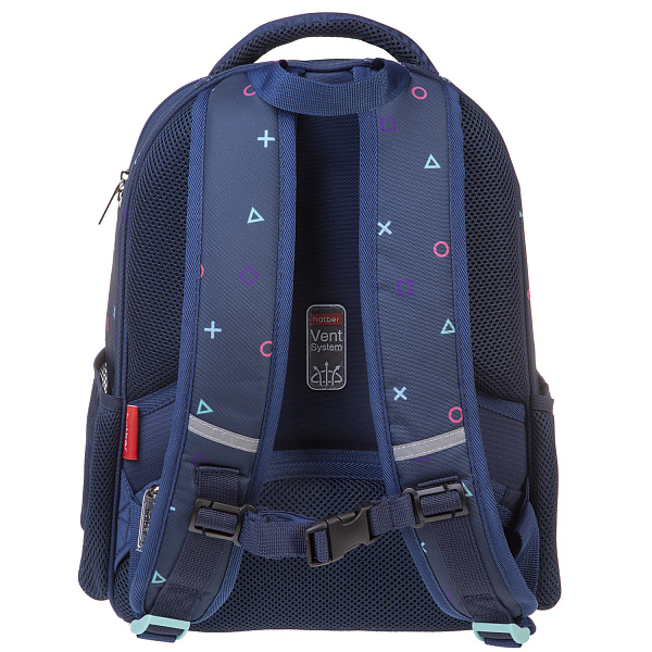 Рюкзак Hatber ERGONOMIC light -Game- 38х29х12,5см EVA материал нагрудная стяжка светоотраж. 1 отделение 2 кармана и 1 потайной на спинке