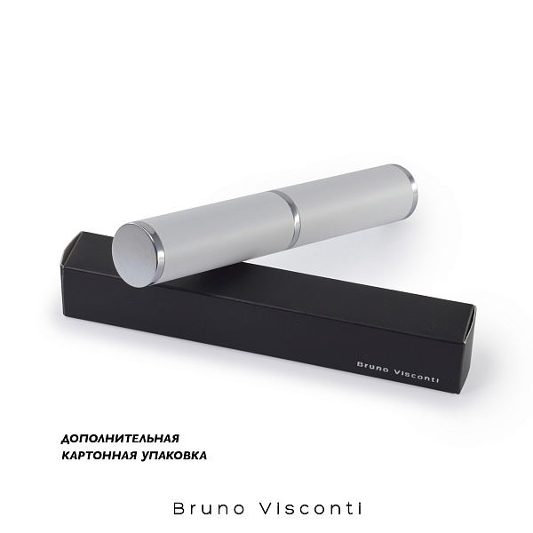 Ручка "SAN REMO" в тубуса круглой формы 1,0 ММ, СИНЯЯ (корпус фуксия, футляр белый)