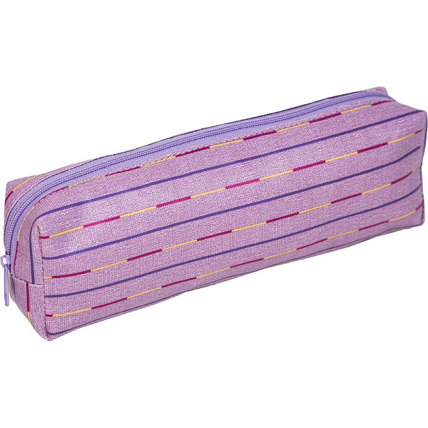 Пенал "Attomex. Jeans" 20x7x3,5 см, прямоугольный для 50 предметов, на молнии, искусственная кожа с рисунком, ассорти 3 дизайна