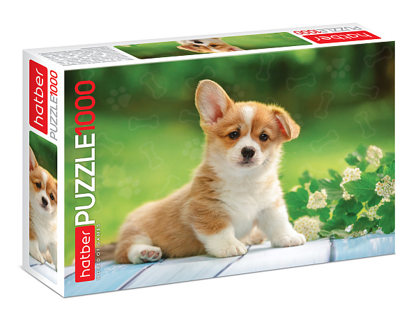 Пазлы 1000 эл. А2 680х480мм "Щенок"-