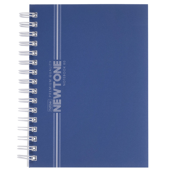 Записная книжка А6 80 листов клетка на гребне "Чернильное небо" 80г/кв.м перфорация на отрыв Обл. мел.картон ламинация СОФТ ТАЧ НЬЮТОН ПАСТЕЛЬ