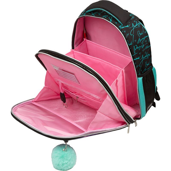 Рюкзак школьный "deVENTE. Choice Lite. Paris Girl" жесткий 38x29x17 см (17 л) вес 800 г, 1 отделение на молнии с разделителями для учебников, 1 отделение с органайзером, 2 боковых кармана сеткой на резинке, эргономичная формоустойчивая вентилируемая 