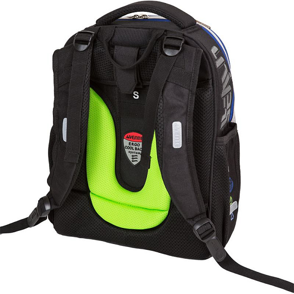 Рюкзак школьный "deVENTE. Choice. Football Universe" жесткий 38x28x16 см (17 л) вес 1000 г, 1 отд.на молнии  эргоном. вентилируемая спинка