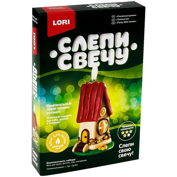 Слепи свечу "Домик-теремок"