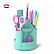 Набор настольный вращающийся пластиковый ErichKrause® Mini Desk, Pastel Mint, мятный