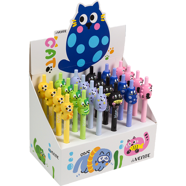 Карандаш вечный автомат.  2 мм "deVENTE. Cat" с декор.элементом, наконечник металл