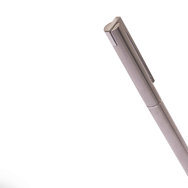 Ручка шарик. автомат 0,7 мм "BERGAMO" СИНЯЯ  (корпус металл Сталь)