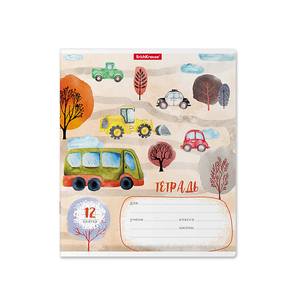 Тетрадь 12 л. кл. "Автопарк" ErichKrause® 