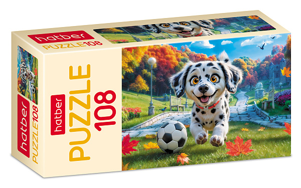 ПАЗЛЫ 108 эл. А4 210х300мм  -Щенок-футболист-