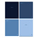 Тетрадь А5 48 листов в клетку, BG "Monocolor. Blue", обложка мелованный картон, soft-touch ламинация, 65 г/м2
